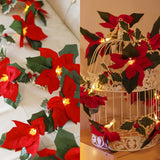 LED First-Grade Christmas Lights featuring red flowers and red fruits,