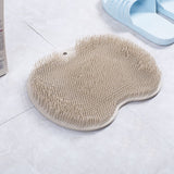 Massage Bath Brush & Non-Slip Bath Mat Set,