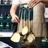 7 PCS Stainless Steel &amp; Silicone Kitchen Utensil Set