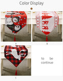 Christmas Decorations Electric Embroidered Knitted Cloth Table Runner