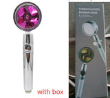 360° Rotating Water-Saving Shower Head with Built-in Fan