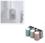Wall-Mounted Automatic Toothpaste Dispenser Set,