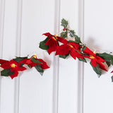 LED First-Grade Christmas Lights featuring red flowers and red fruits,