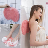 Massage Bath Brush & Non-Slip Bath Mat Set,