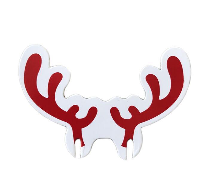 10-Piece Red Paper Christmas Hat Wine Glass and Champagne Cup Cards Set