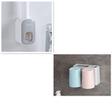Wall-Mounted Automatic Toothpaste Dispenser Set,
