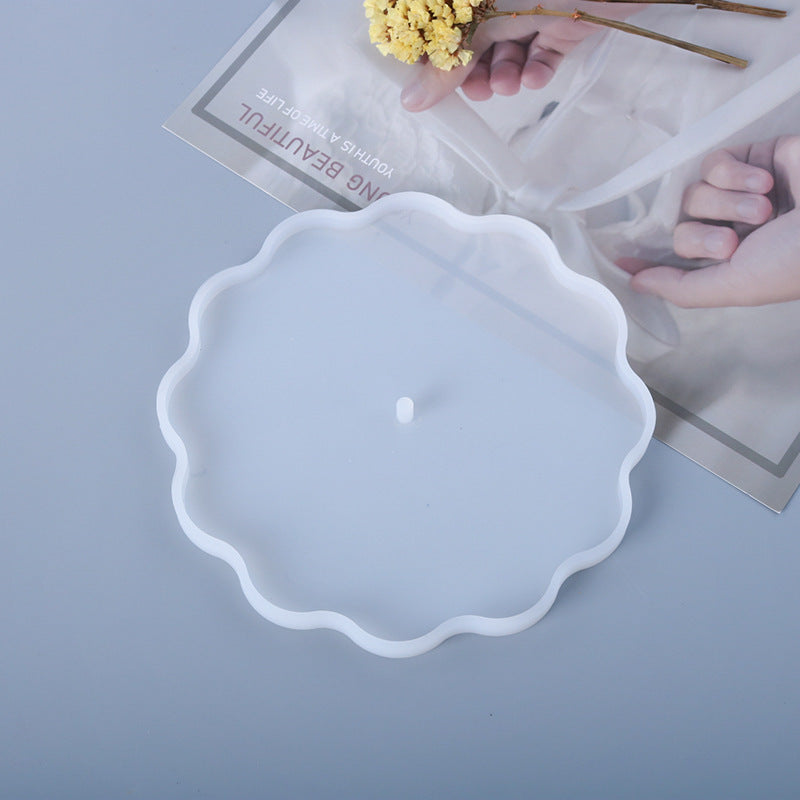 Three-layer Flower-shaped Tray, Fruit Tray, Tea Tray, Set Table, Fruit Silicone Abrasives