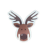 10-Piece Red Paper Christmas Hat Wine Glass and Champagne Cup Cards Set