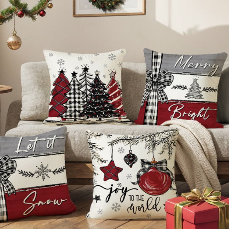 Christmas Cushion Cover Pillowcase,