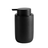 Matte Black Bathroom Accessories Set Plastic Soap Dispenser Toothbrush Holder Cup Soap Dish For Modern Bathroom Decor