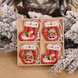 Christmas Snowflakes Wooden Pendants