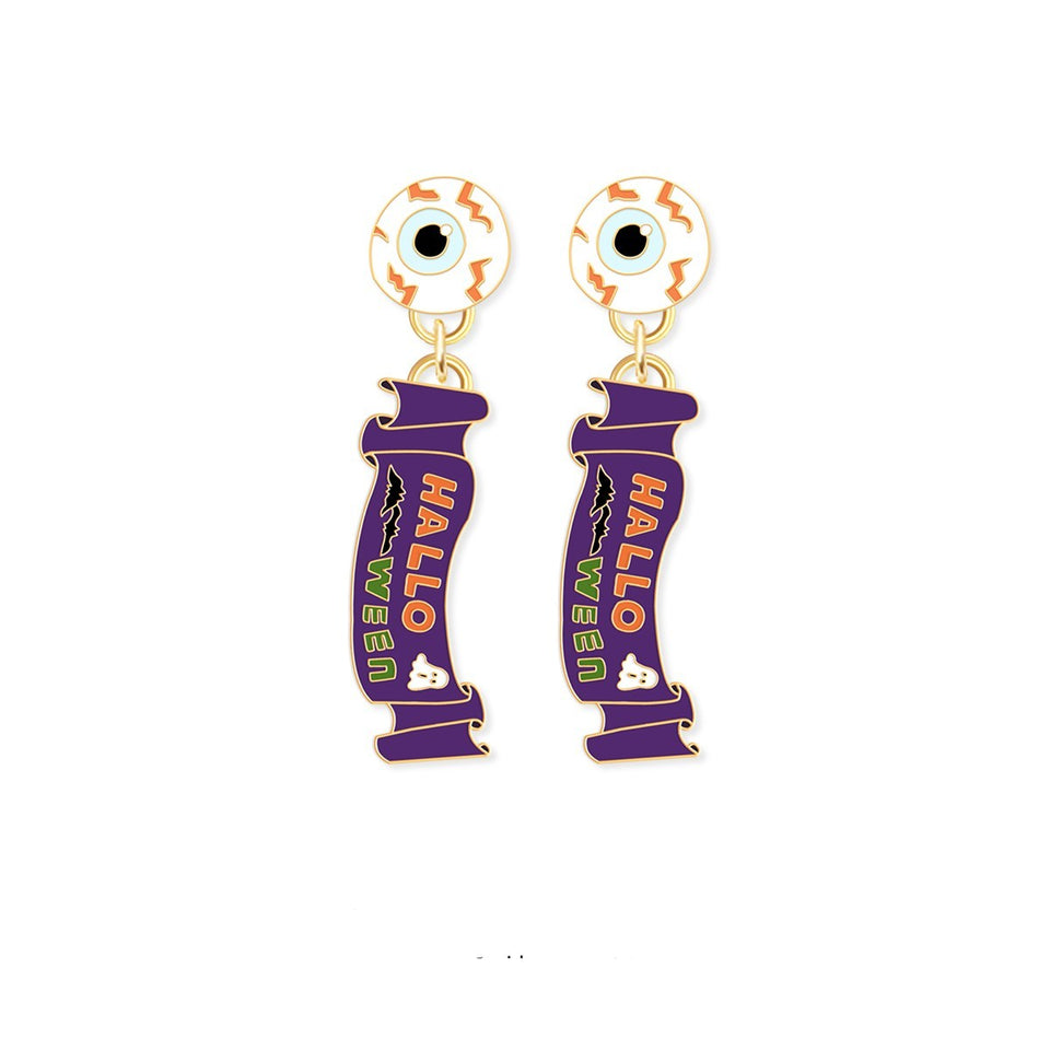 Cute Halloween Decorations Pumpkin Earrings