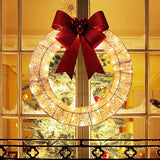 50CM Luminous LED Christmas Garland Wreath