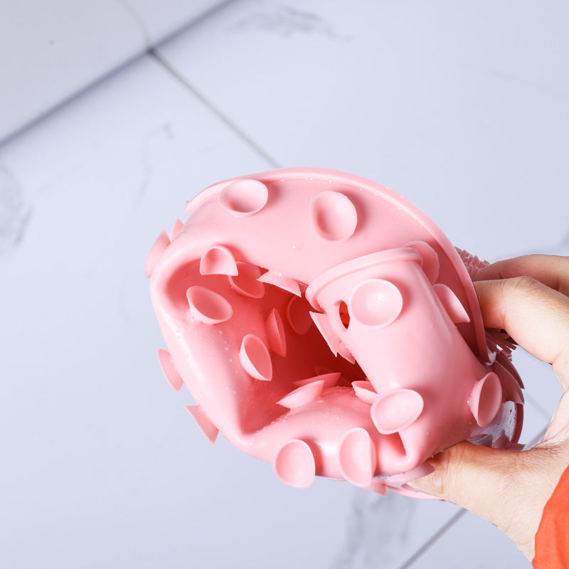 Massage Bath Brush & Non-Slip Bath Mat Set,