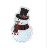 10-Piece Red Paper Christmas Hat Wine Glass and Champagne Cup Cards Set