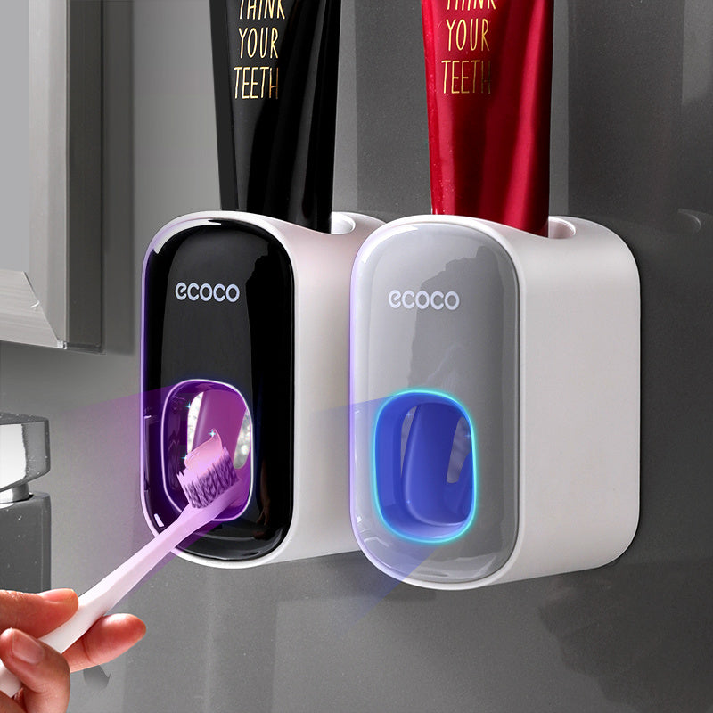 Wall-Mounted Automatic Toothpaste Dispenser Set,