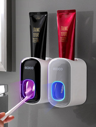 Wall-Mounted Automatic Toothpaste Dispenser Set,