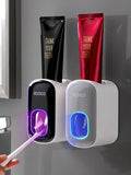 Wall-Mounted Automatic Toothpaste Dispenser Set,