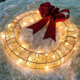 50CM Luminous LED Christmas Garland Wreath