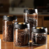 Coffee Beans Vacuum-Sealed Glass Storage Jar