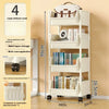 3/4/5 Tier Rolling Cart Cabinet,