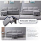 Modural Convertible Loveseat and Sofa Set