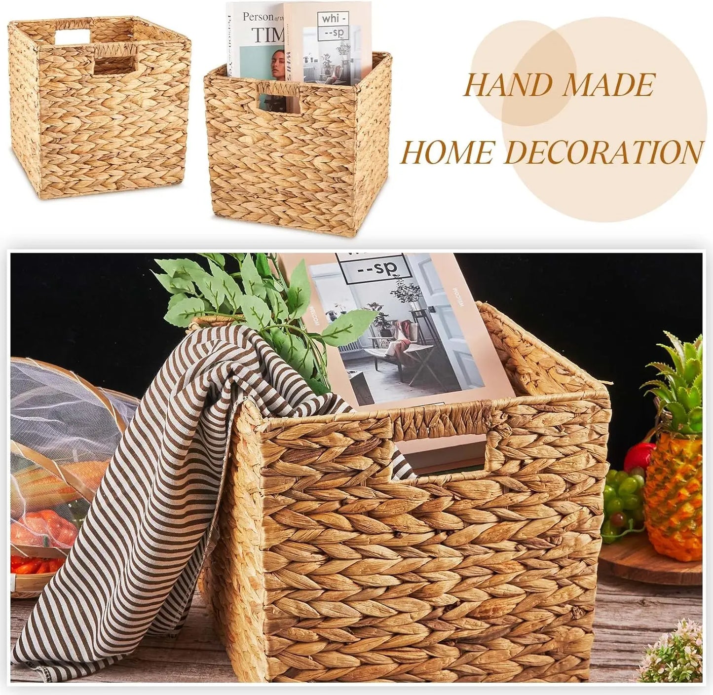 Wicker Storage Basket Bulk Bins