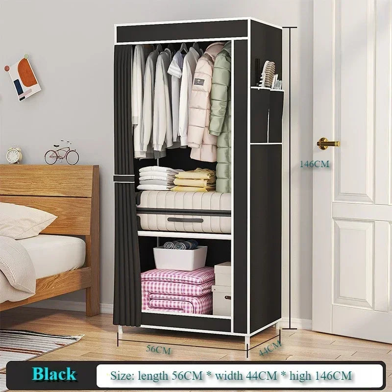 Household Multi-Layer Fabric Wardrobe