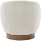 Upholstered Performance Modern Round Barrel Armchair