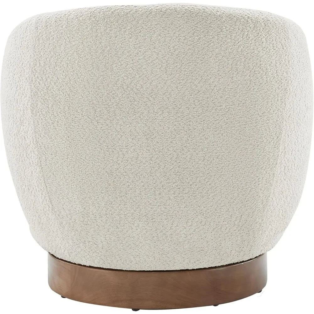 Upholstered Performance Modern Round Barrel Armchair