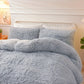 Solid Plush Duvet Cover Comfortable Bedding