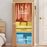 Multi-Layer Minimalist Floor Mounted Wardrobe