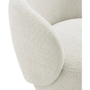 Upholstered Performance Modern Round Barrel Armchair