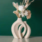 Hollow Nordic Modern Ceramic Vase Set