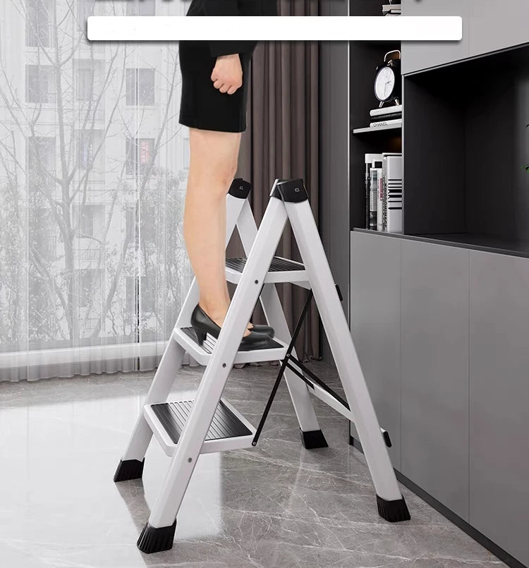 White Folding Ladder Chair