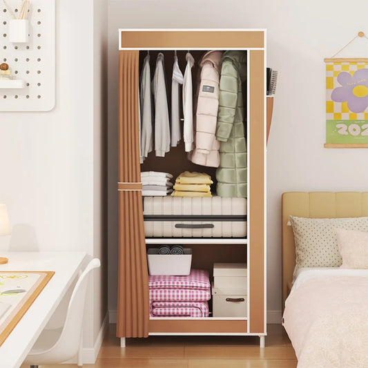 Household Multi-Layer Fabric Wardrobe