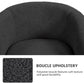 Boucle Fabric Arm Chairs, Furry Living Room Chair