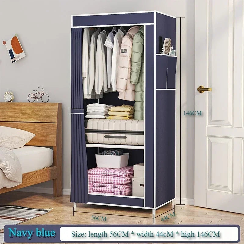 Household Multi-Layer Fabric Wardrobe
