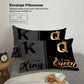 K and Q design printed bedding set