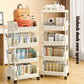 3/4/5 Tier Rolling Cart Cabinet,