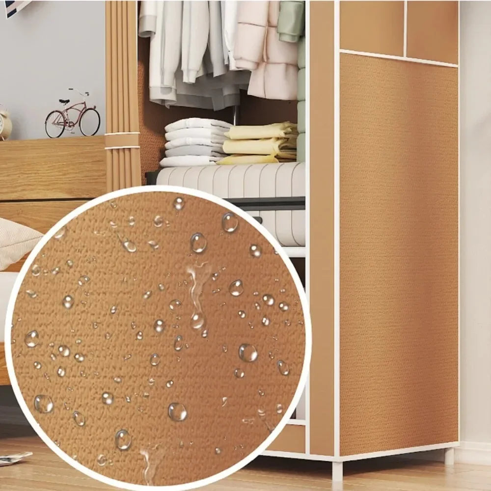 Multi-Layer Minimalist Floor Mounted Wardrobe