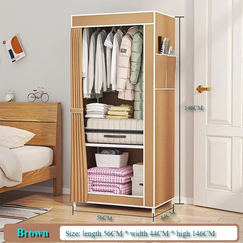 Household Multi-Layer Fabric Wardrobe