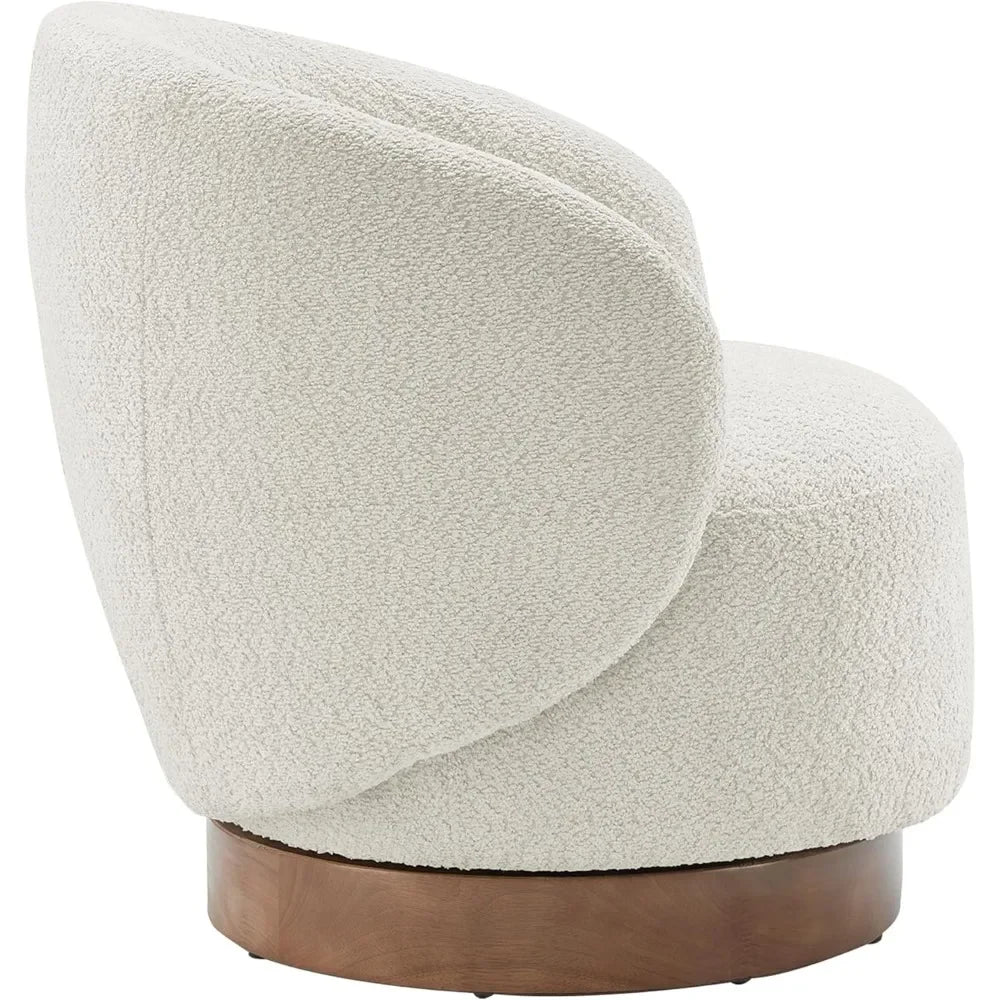 Upholstered Performance Modern Round Barrel Armchair