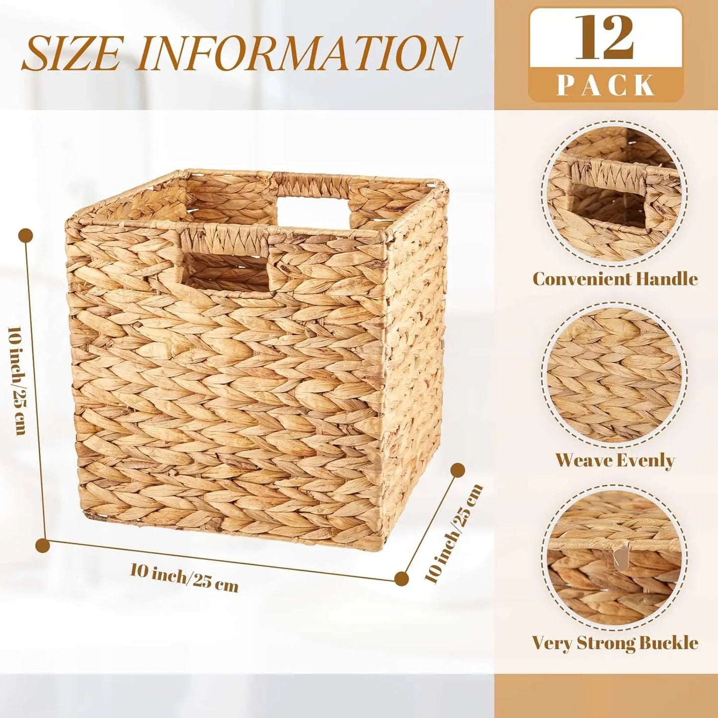 Wicker Storage Basket Bulk Bins