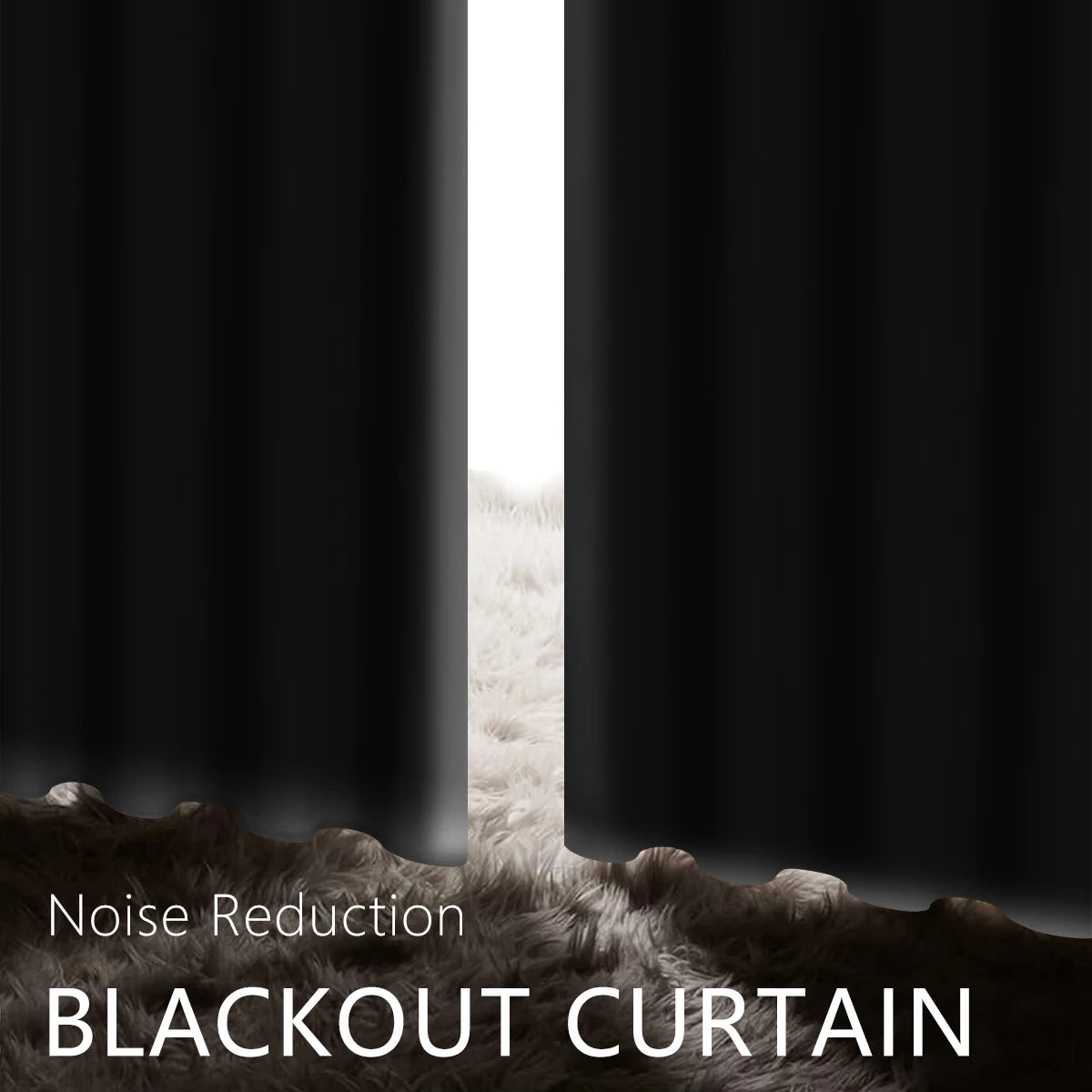 Solid color full shading and sun protection 100% Blackout curtains