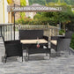 Outdoor Rattan Chair Wicker Sofa Garden Conversation Bistro Sets