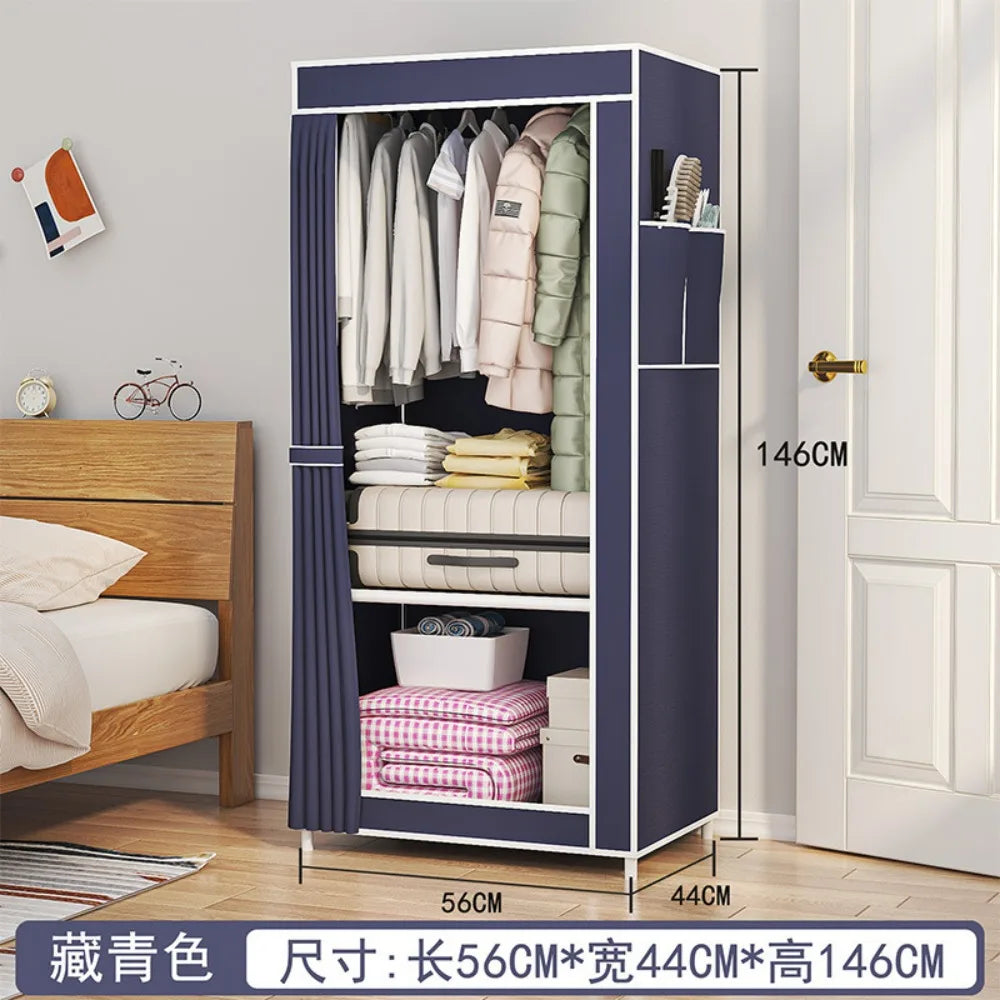 Household Multi-Layer Fabric Wardrobe