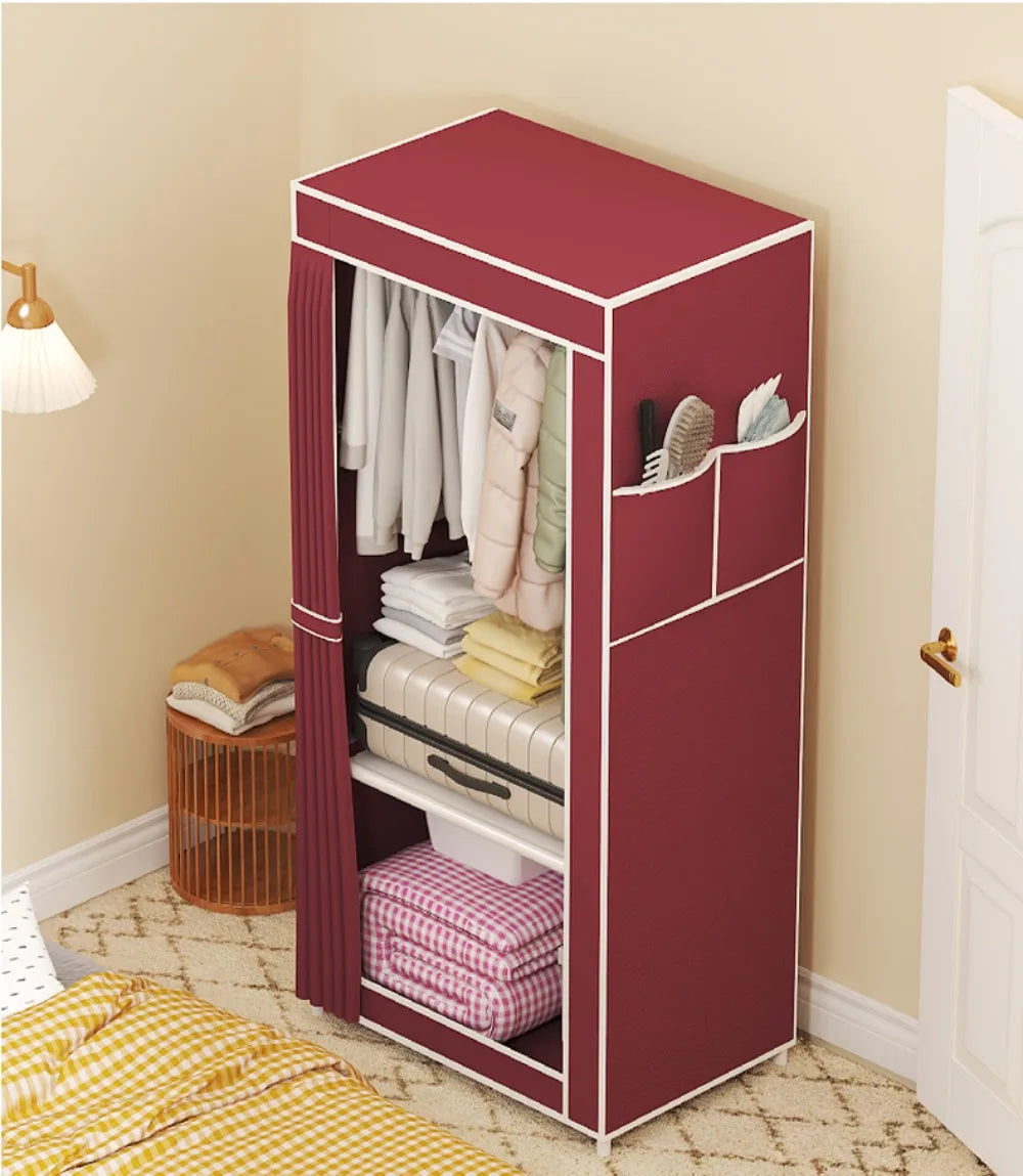 Household Multi-Layer Fabric Wardrobe