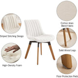 Fabric Upholstered Armless Side Chairs