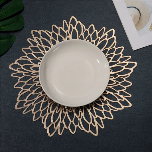 PVC Hibiscus Flowers Placemat